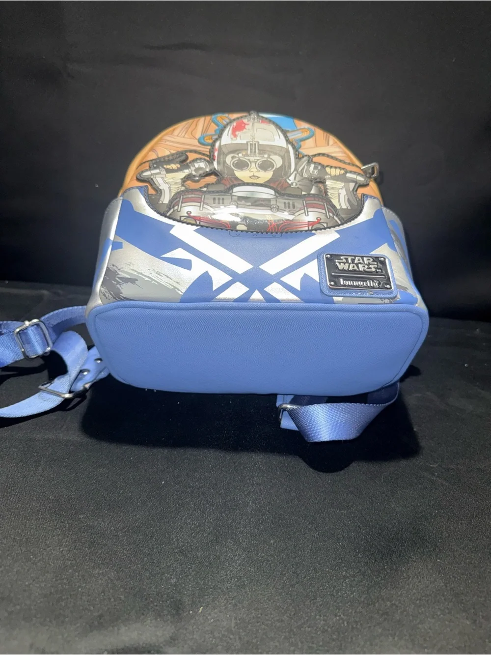 Loungefly Star Wars Podracing Mini Backpack in Peach and Light Blue